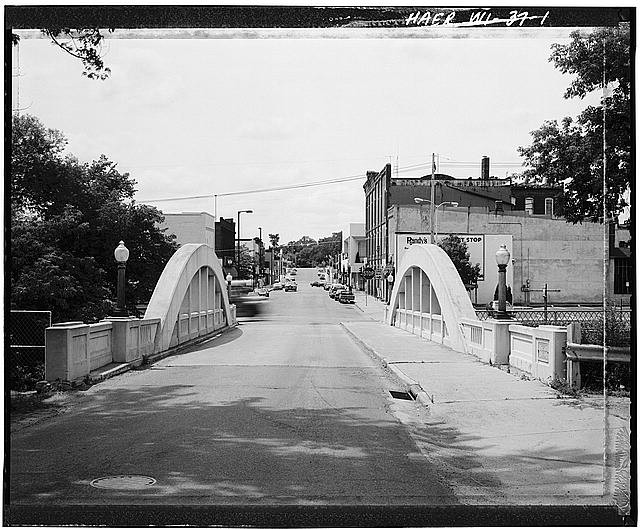 1. VIEW ELEVATION, LOOKING WEST - Spring Street Bridge, Spanning Duncan Creek,