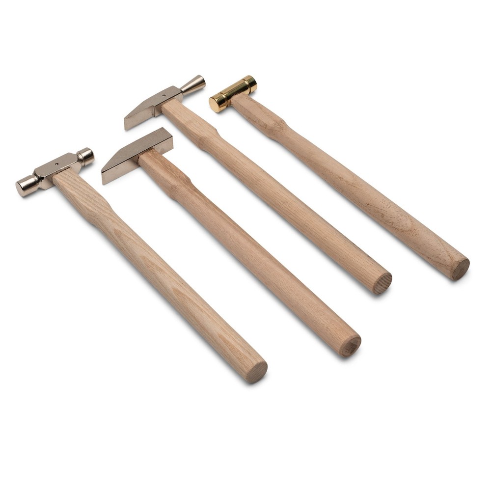 Set of Four Long-Handle Small Hammers | Ideal for Craft and Hobby Projects | ...