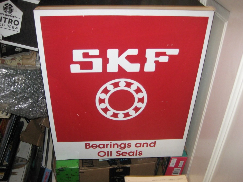 SKF Bearings and Oil Seal Metal Wall Storage Cabinet Tools Parts Industrial Shop