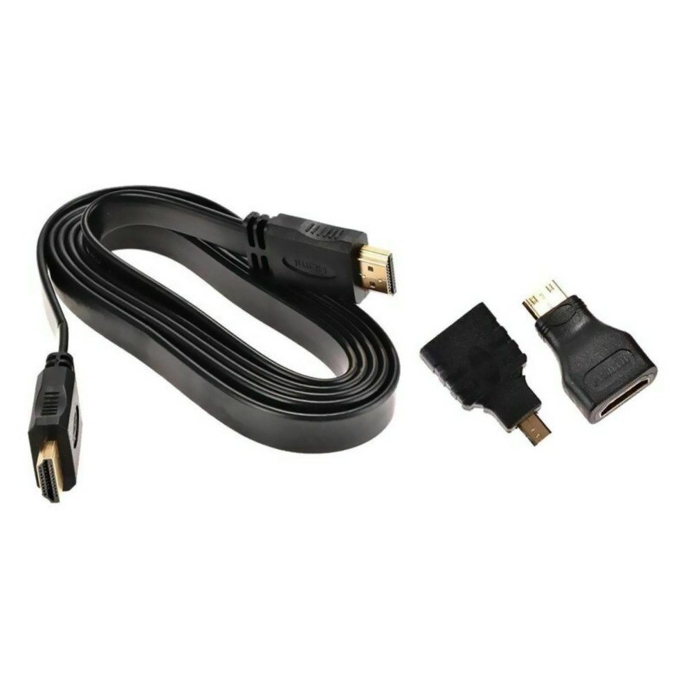 1080P HDMI Cable with Mini and Micro Adapters for Android Tablets TVs