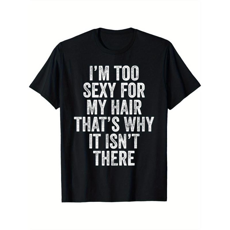 [Sexy Bald Joke Tee] Soft Cotton Men's 
