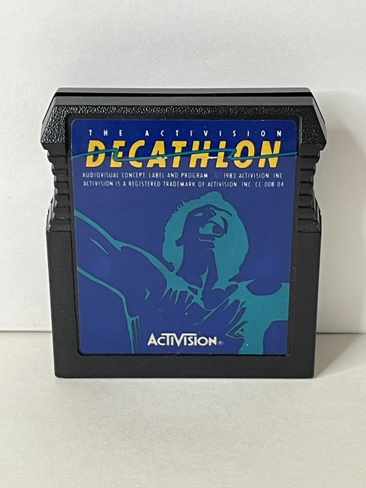 Atari Decathlon Cartridge 400 800 XL XE XEGS Cartridge Only Cleaned  Tested