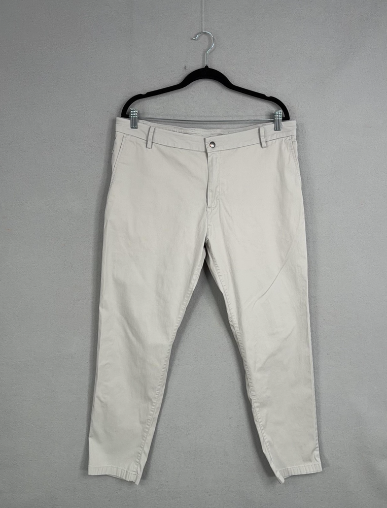 Birddogs Pants Mens 36x30 Gray Slim Fit Lined Chino Stretch Golf Performance