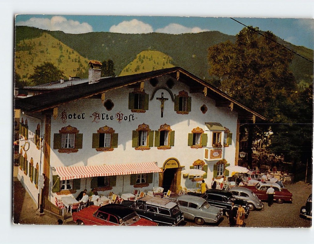 Postcard Hotel Alte Post Oberammergau Germany