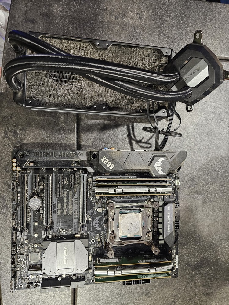 Asus TUF X299 Mark 2 LGA2066 with i7-7800X and 64GB DDR4-2133 RAM