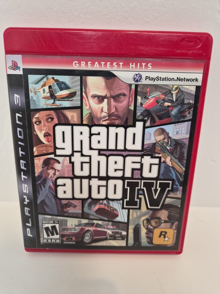 PS3 Grand Theft Auto IV GTA 4 Mint Disc With Manual With Map