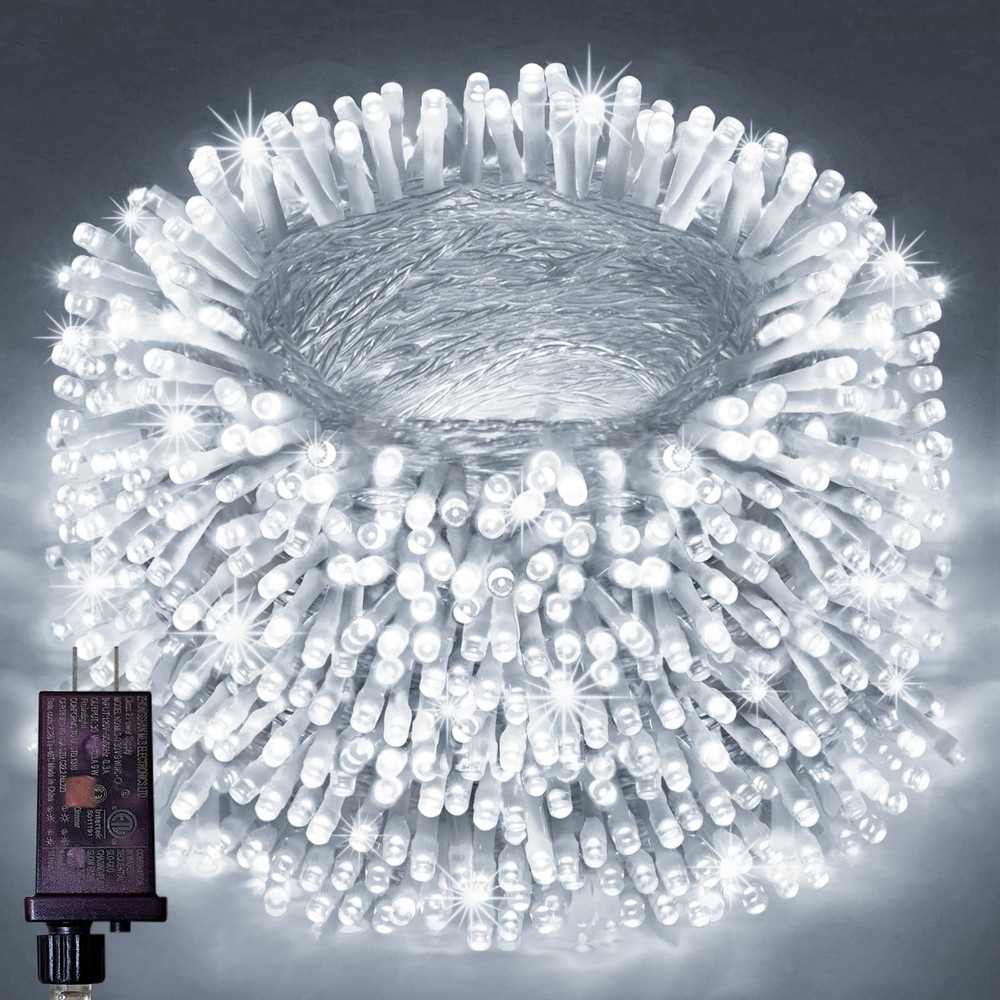 Outdoor Waterproof Fairy Lights with 8 Modes & Timer 39ft Plug-in String Lights
