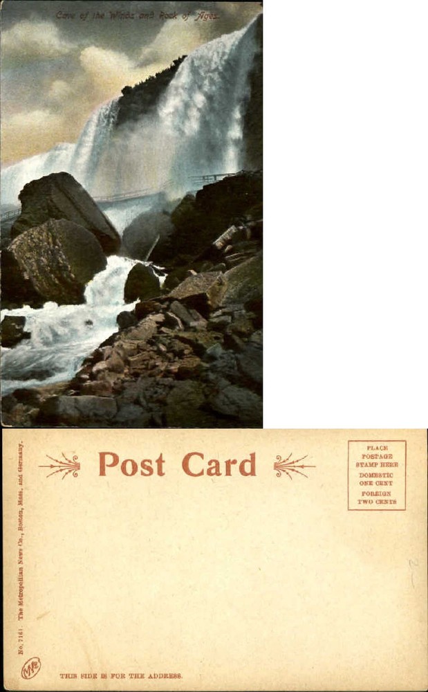 Cave of the Winds and rock of Ages Niagara Falls New York NY UDB c1905