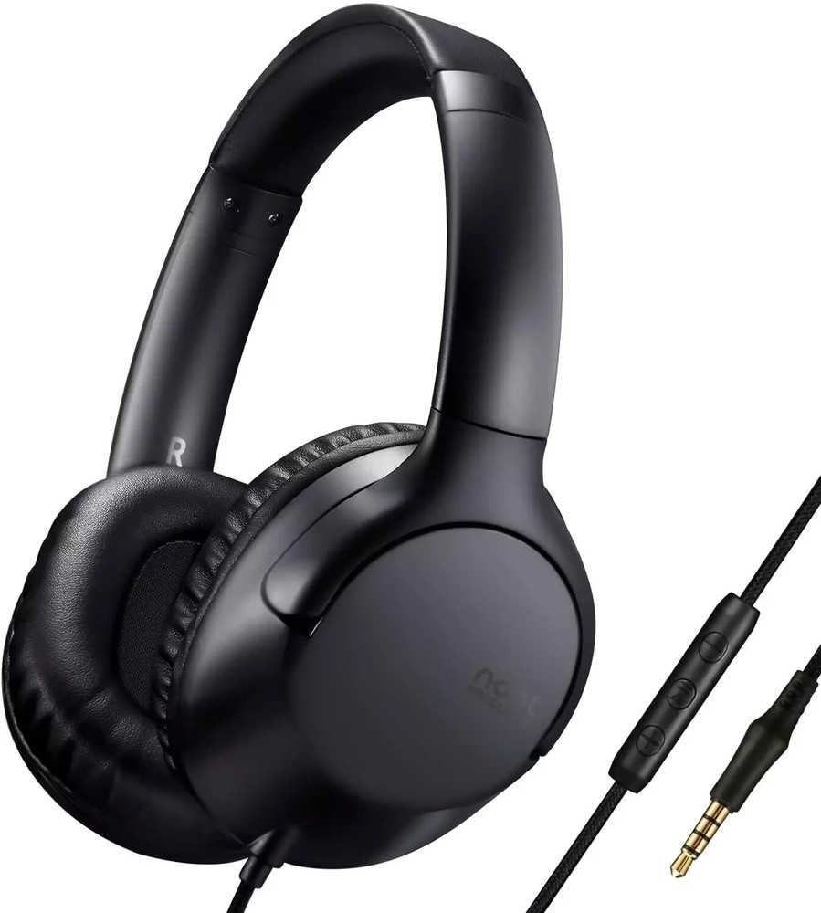 A319 over Ear Wired Headphones with Volume Control, Microphone, Adjustable