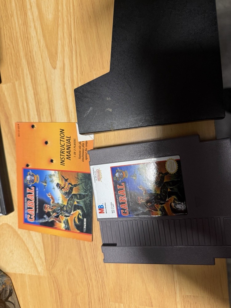 Cabal (Nintendo NES, 1990) Cartridge & Manual Authentic Tested
