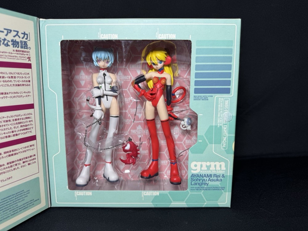 Neon Genesis Evangelion Kaiyodo grimrock Mix Edition Rei Asuka Figure Cat Monkey