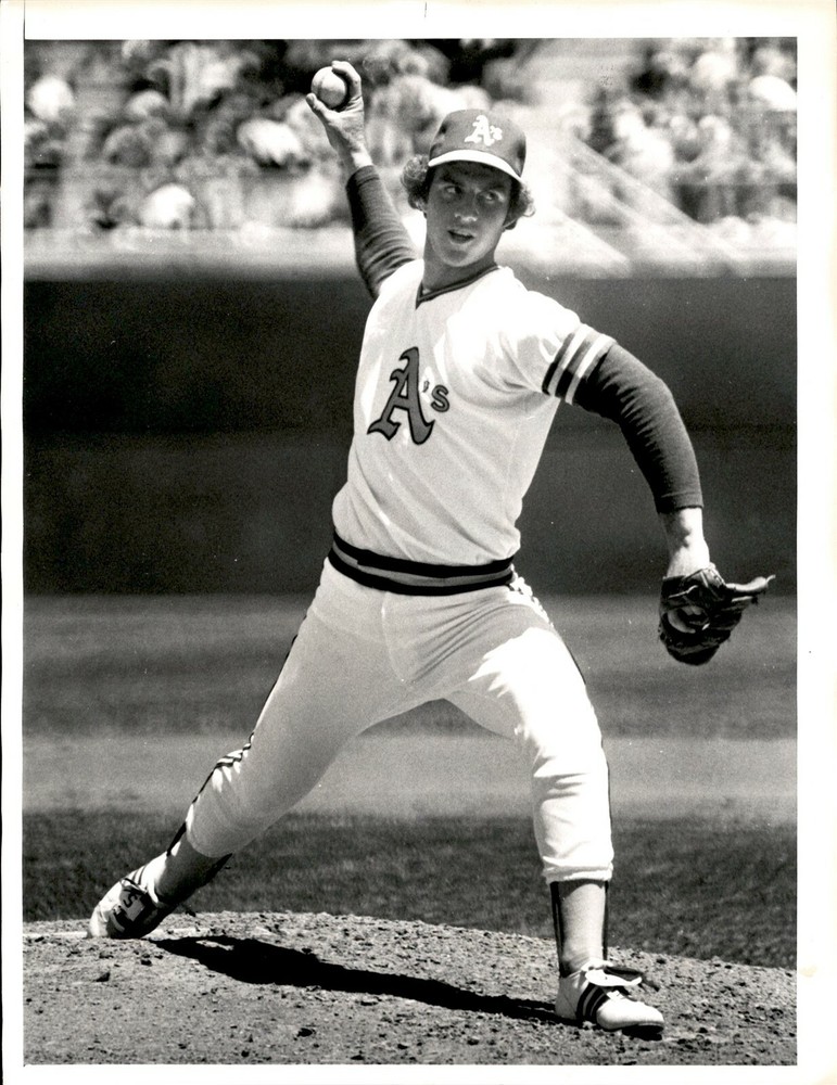 LG910 1978 Original Russ Reed Photo MIKE MORGAN Baseball Pitcher OAKLAND A's