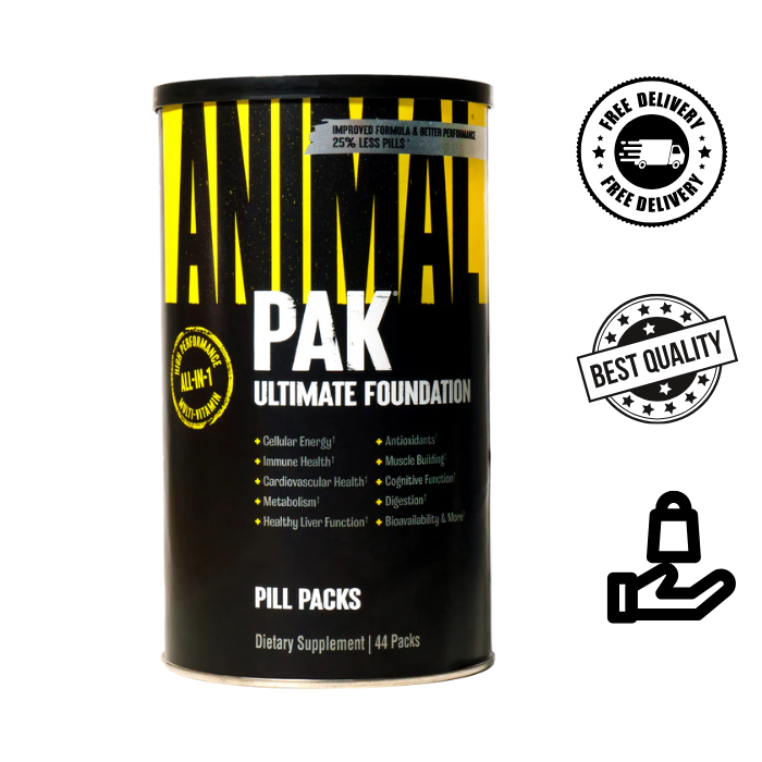 Universal Nutrition Animal Pak 44 Packs Ultimate Foundation Multivitamin - New