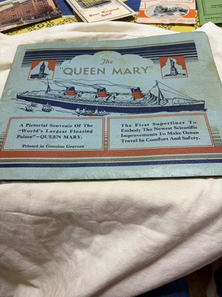 QUEEN MARY (Cunard White Star) 1936 INTERIOR BOOKLET