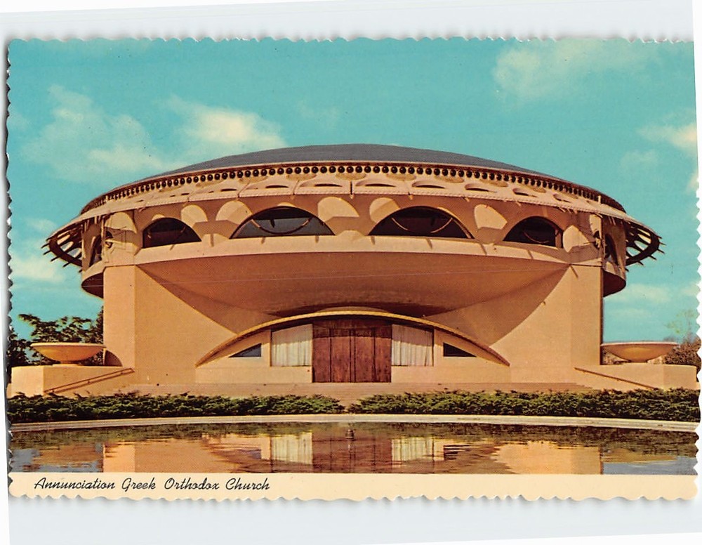 Postcard Annunciation Greek Orthodox Church Milwaukee Wisconsin USA