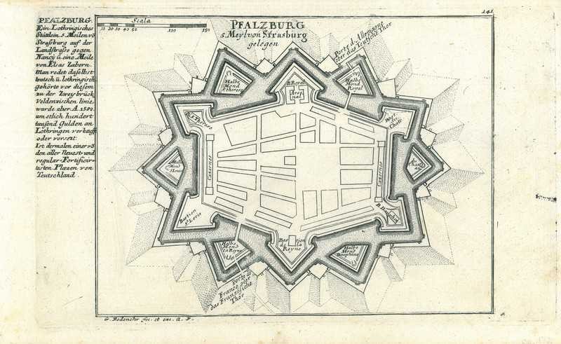 City map of Phalsbourg