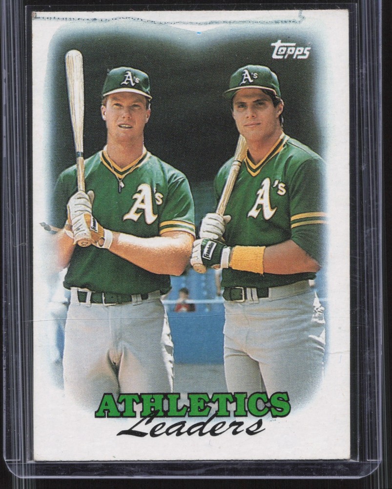 1988 Topps #759 Athletics Leaders