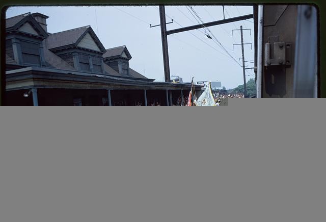 Photo:Robert Kennedy 1968 Funeral Train Railroad Station