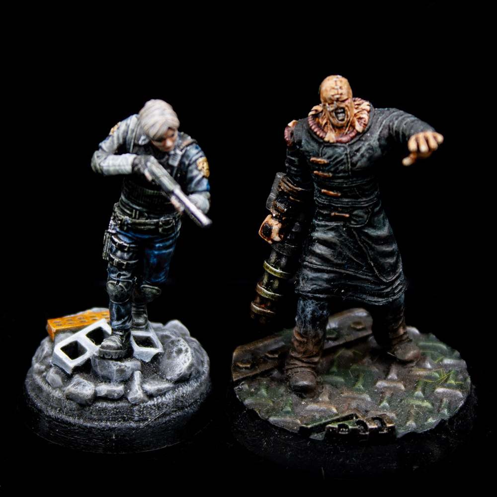 Corvus Belli Infinity 28mm Wargame Zombicide Painted Resident Evil Miniatures