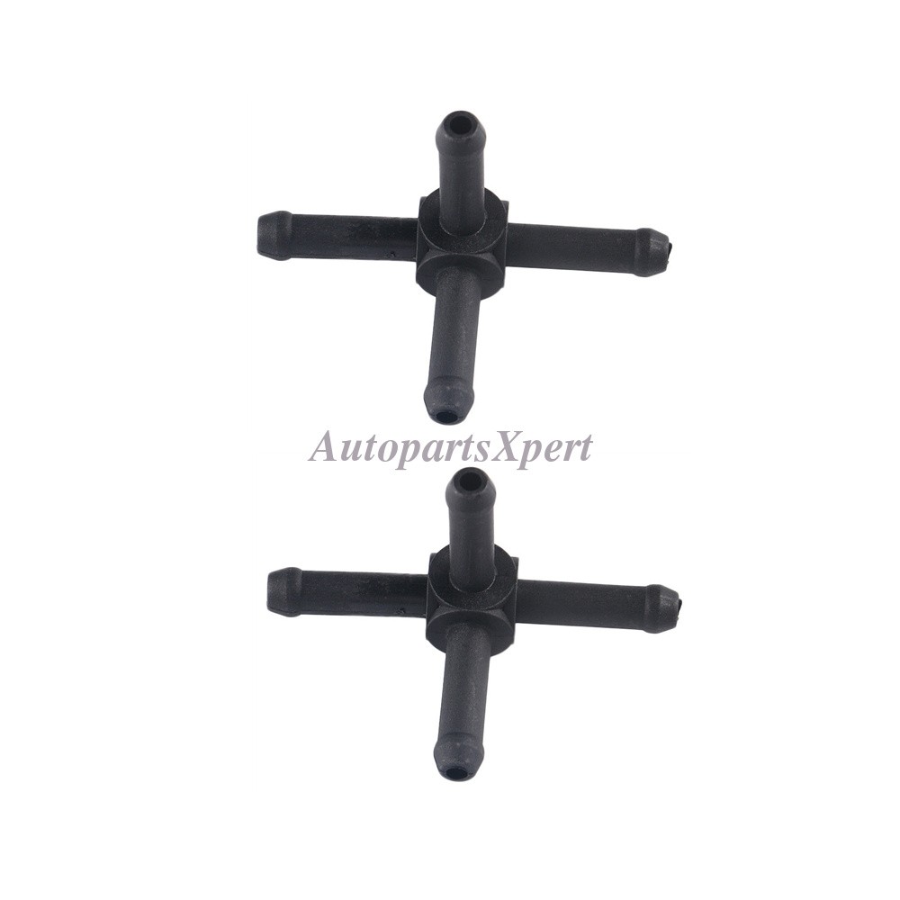 VW Golf Jetta 1999-2005 OEM Cooling Hose Connectors 1J0122447DT 2-Piece Set
