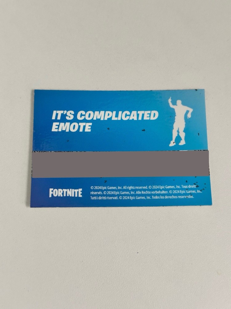 Fortnite It's Complicated Emote Code Epic Games All Platforms GLOBAL KEY