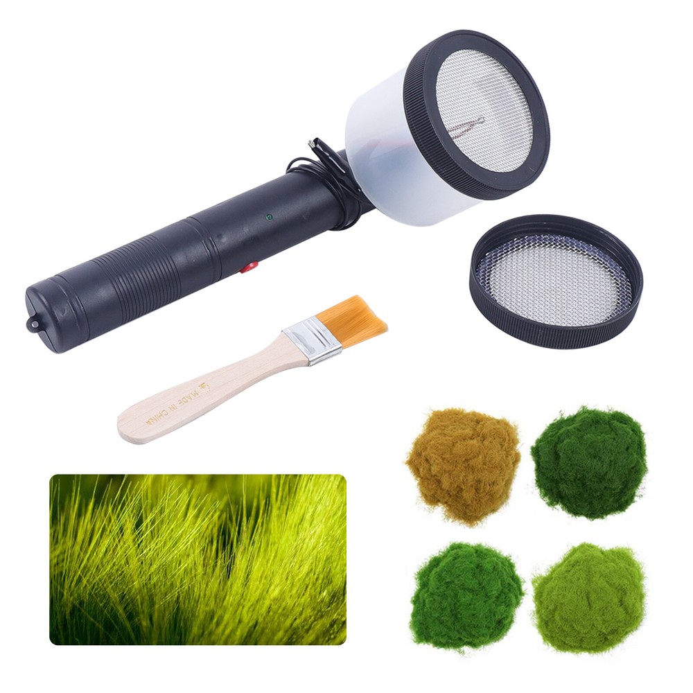 Static Grass Applicator Mini Flocking Machine Scenic Modelling Grass Master New