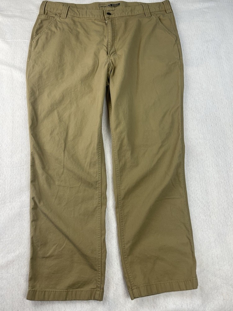 Carhartt Men’s Rugged Flex Relaxed Fit 42x32 Work Pants Tan Utility