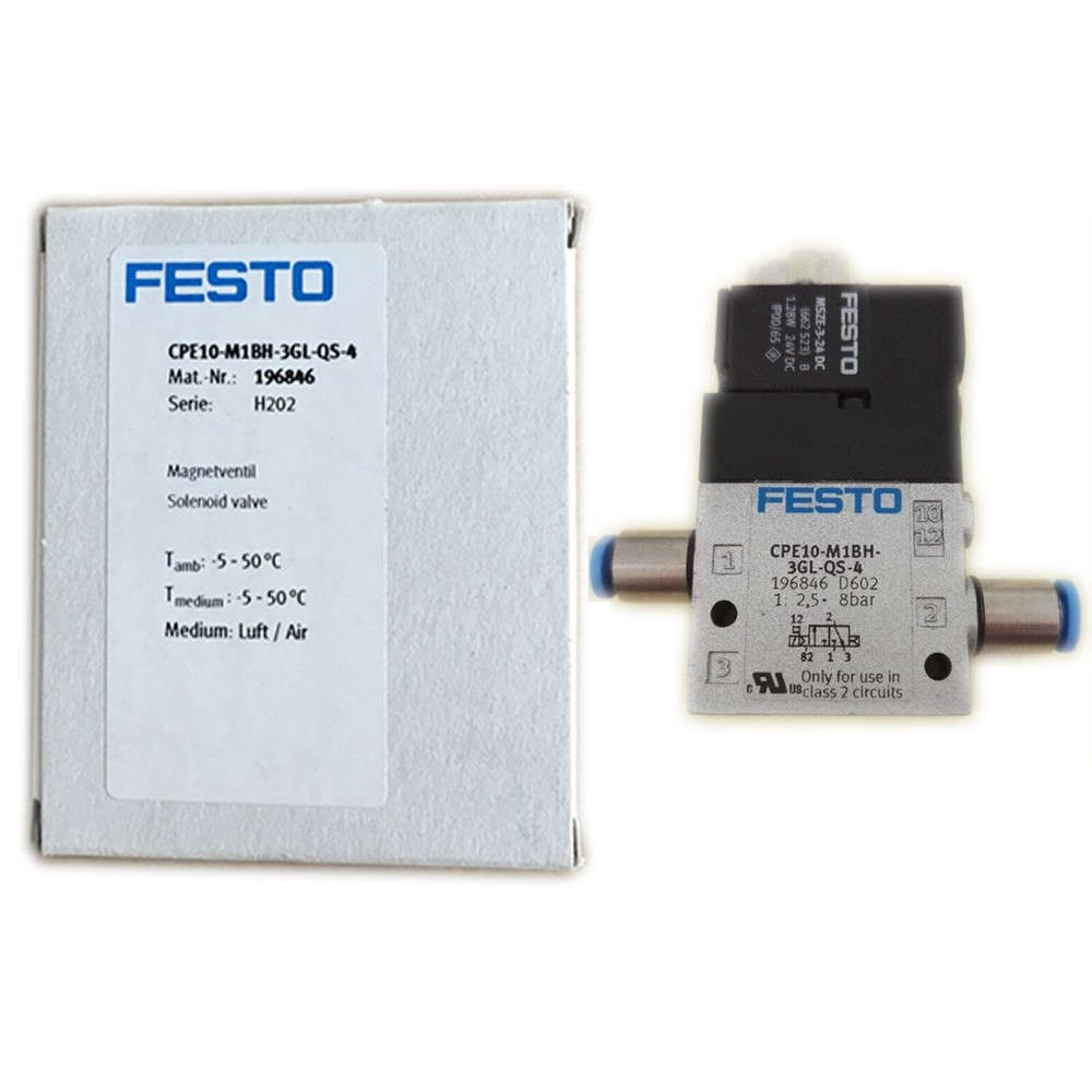 1PC NEW FESTO solenoid valve CPE10-M1BH-3GL-QS-4 196846