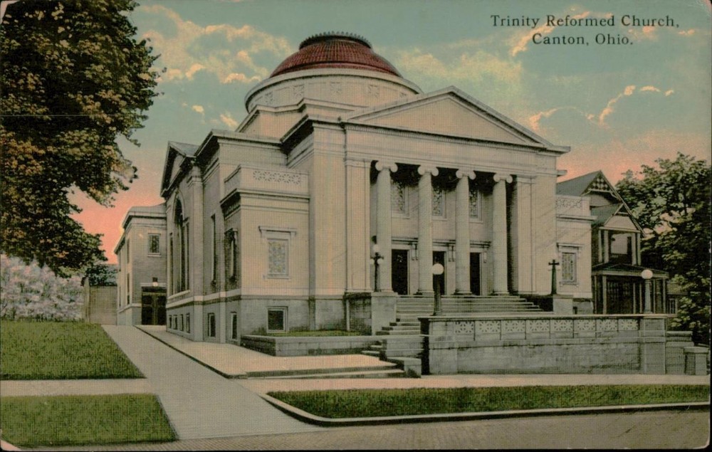 Early 1900s Trinity Reformed Church Canton Ohio Divided Back Postcard