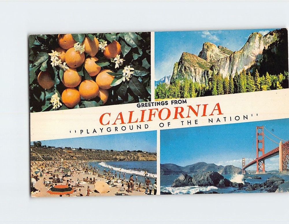Postcard Scenes and Views in California USA