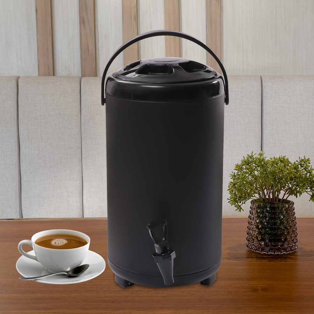 Stainless Steel Insulated Beverage Dispenser Insulated Thermal Hot/ Cold Milk US