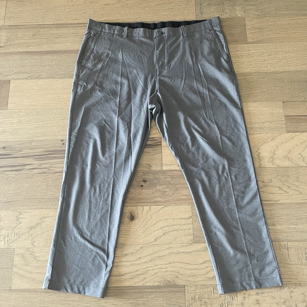 Tommy Bahama Pants Mens 42x30 On Par Flat Front Performance Golf Chino Gray