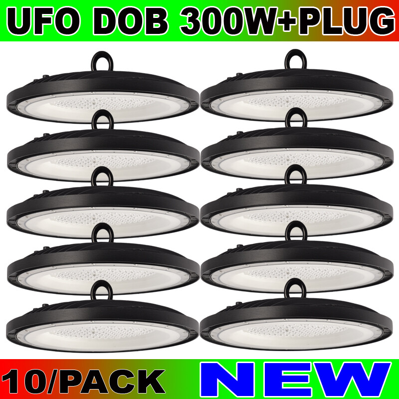 10Pc 300w  UFO led high bay light  Factory Commercial Light Fixtures 6500K