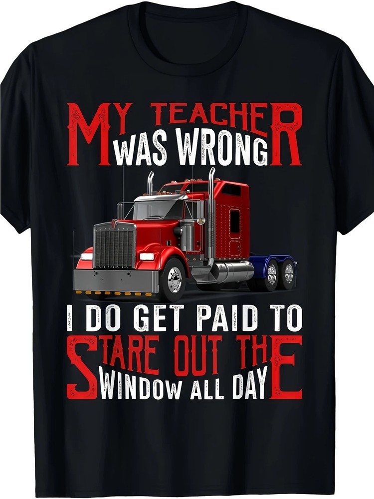 Funny I Look Out The Window For My Salary Graphic T-Shirt Sarcastic Humor Tee