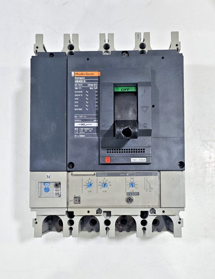 Merlin Gerin Compact Ns400 N Circuit Breaker 160/400A 4Pole 42Ka 660V Str 23 Se