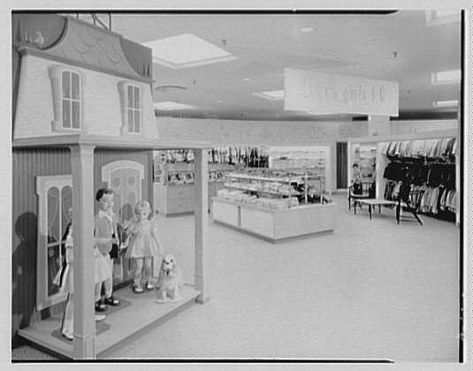 Burdine's department store, business in Miami Beach, Florida. Children's