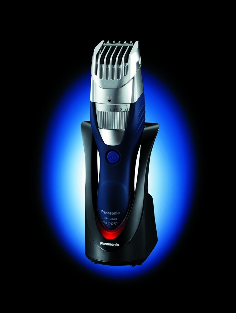 Panasonic Wet and Dry Hair and Beard Trimmer mens Silver Open Box