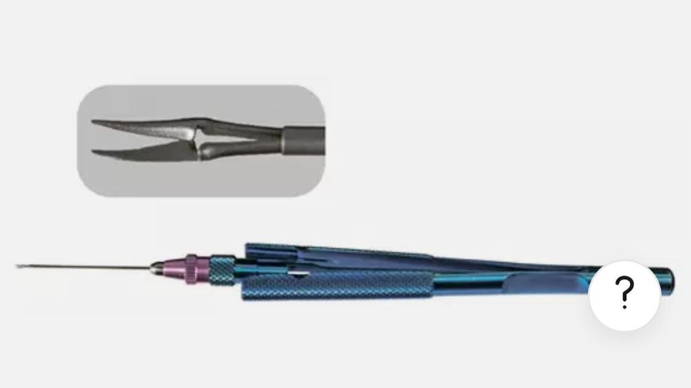 Titanium Curved Horizonal Scissors   Vitreoretinal  25 Gauge Original