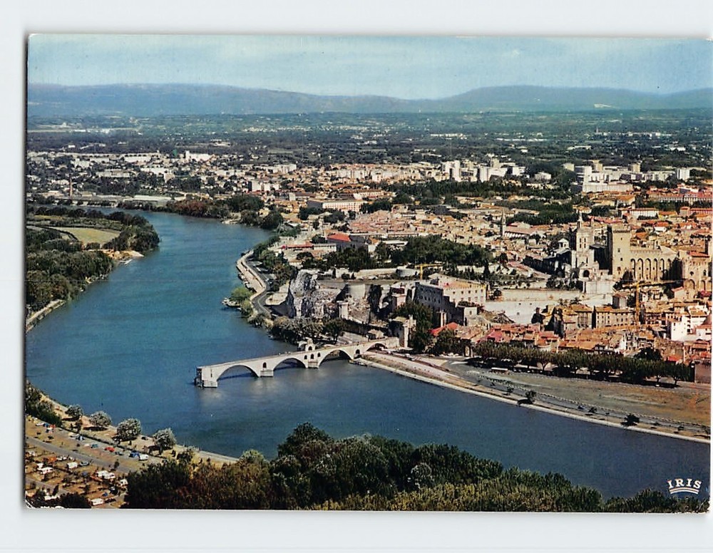 Postcard Aerial View Avignon France