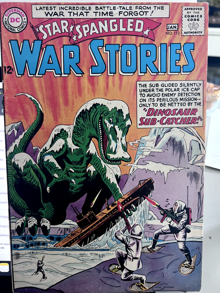 Star Spangled War Stories #112 G Dinosaur Sub Catcher