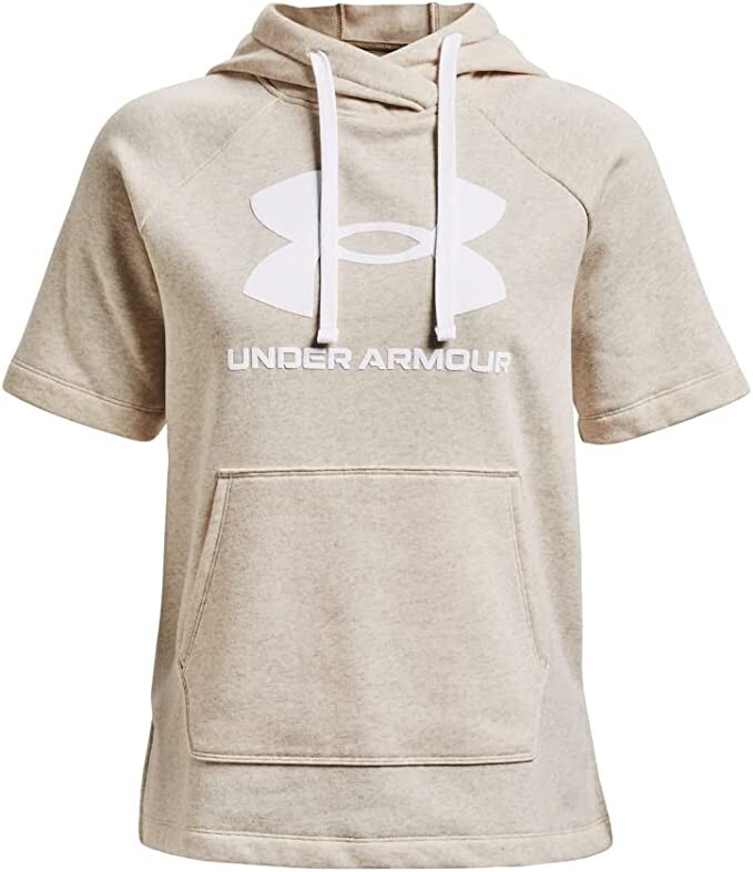 Under Armour Hoodie, Women's XL, UA Rival Fleece Short Sleeve Hoody, NWT