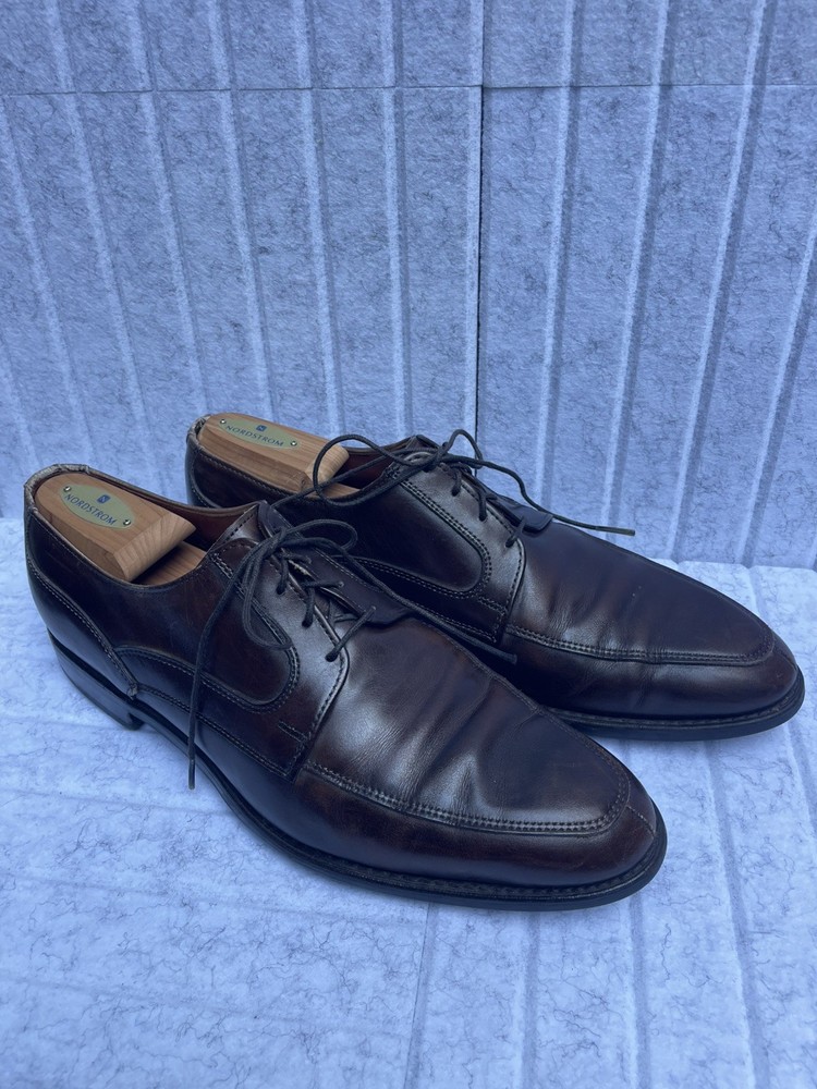 Allen Edmonds Montgomery 3162 Brown Leather Split Toe Derby Men's 10D USA USED