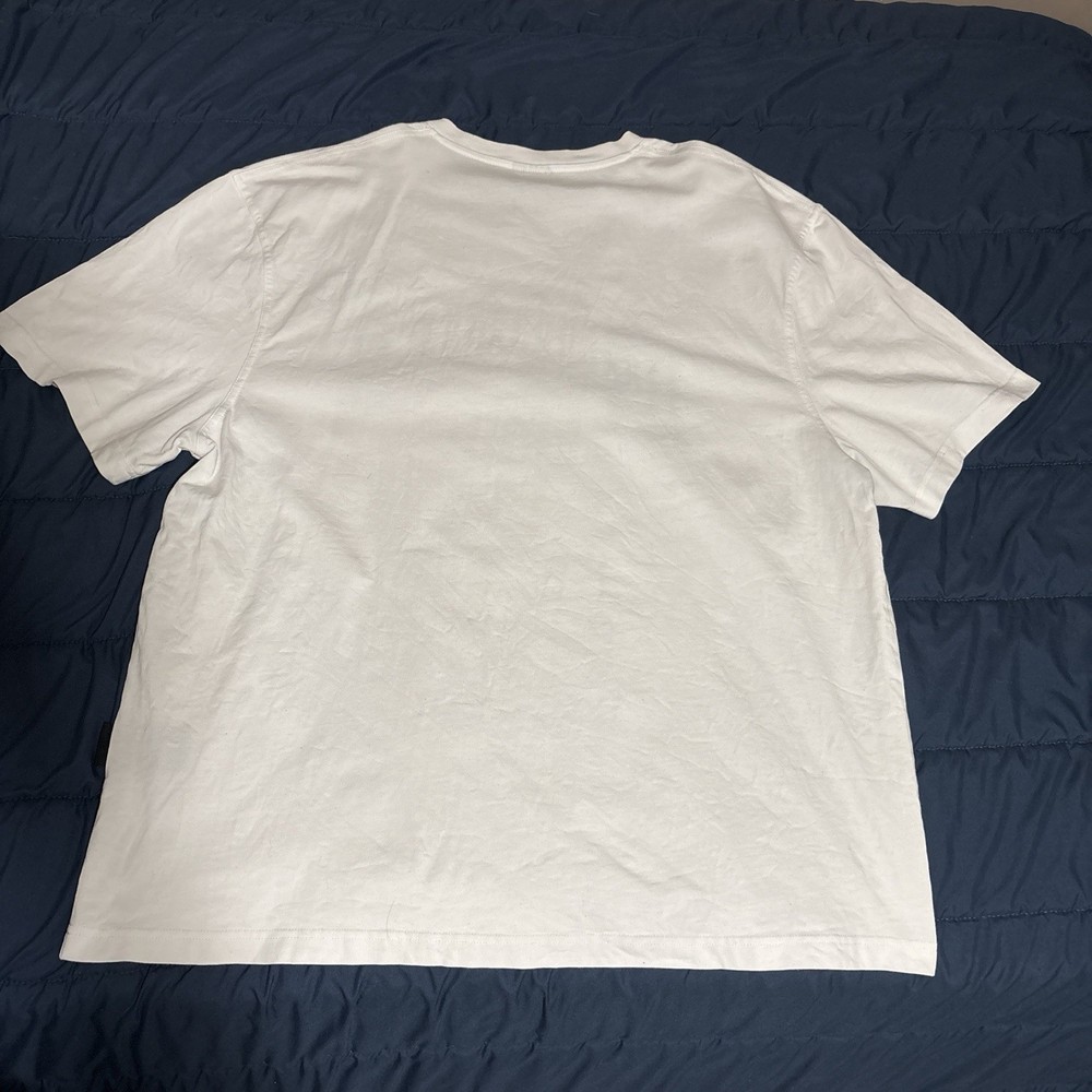 Hoodrich White Cotton Graphic Logo Men's Crew Neck T-Shirt XL Short Sleeve