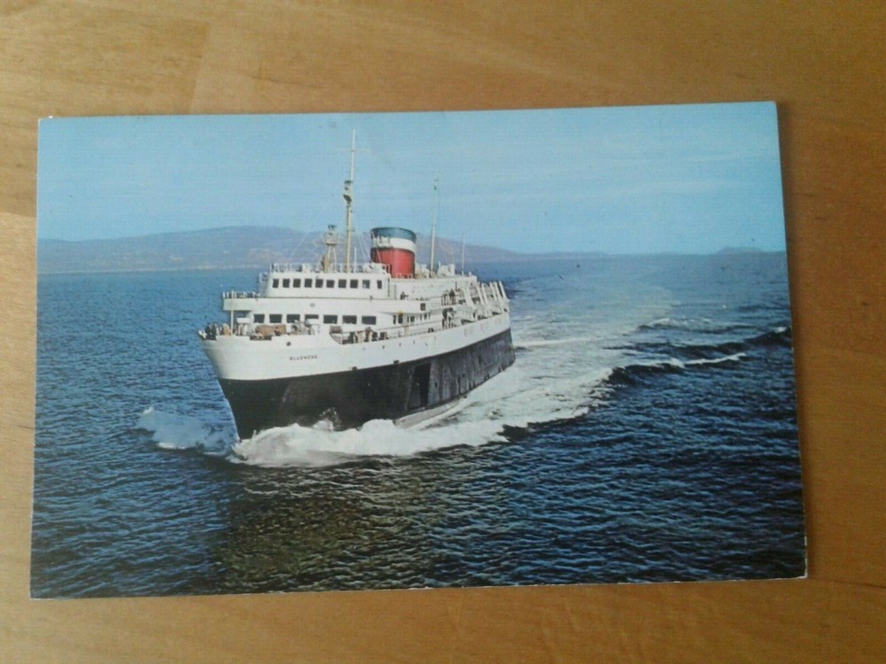 Maine: Yarmouth-Bar Harbor Ferry Bluenose - Vintage Postcard