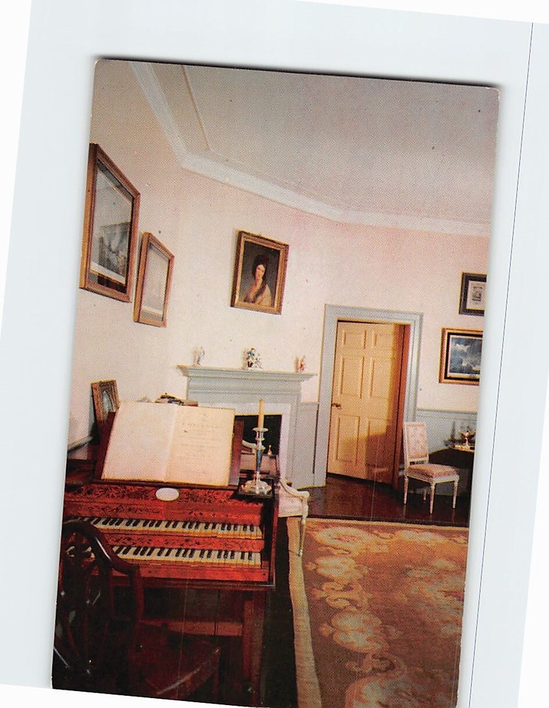 Postcard Music Room Mt. Vernon Virginia USA