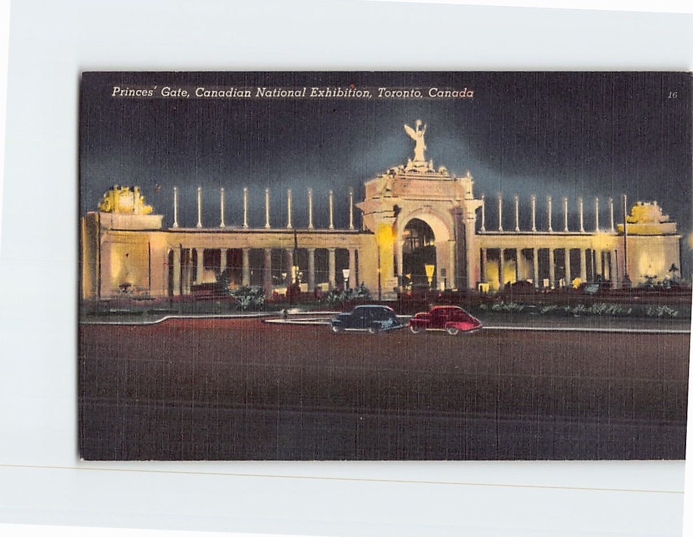 Postcard Princes' Gate Canadian National Exhibition Toronto Ontario Canada