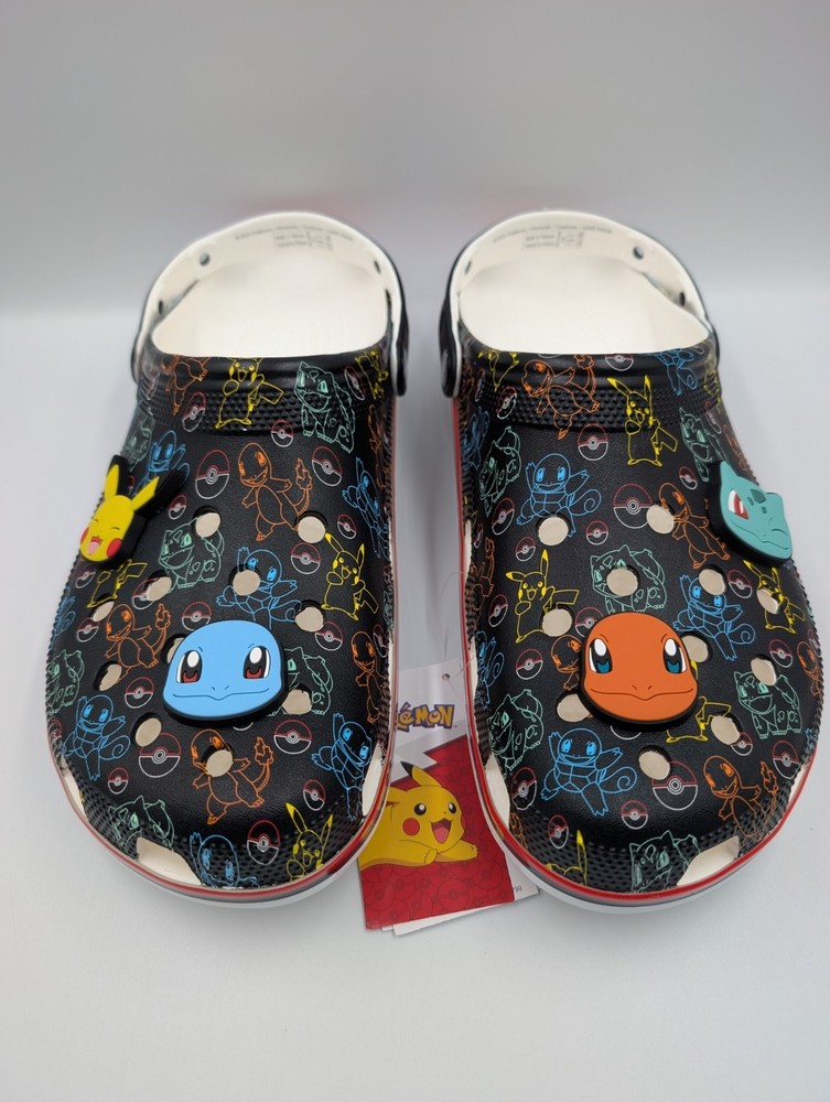 Crocs Classic Clogs Pokemon Starters NWT Size 13