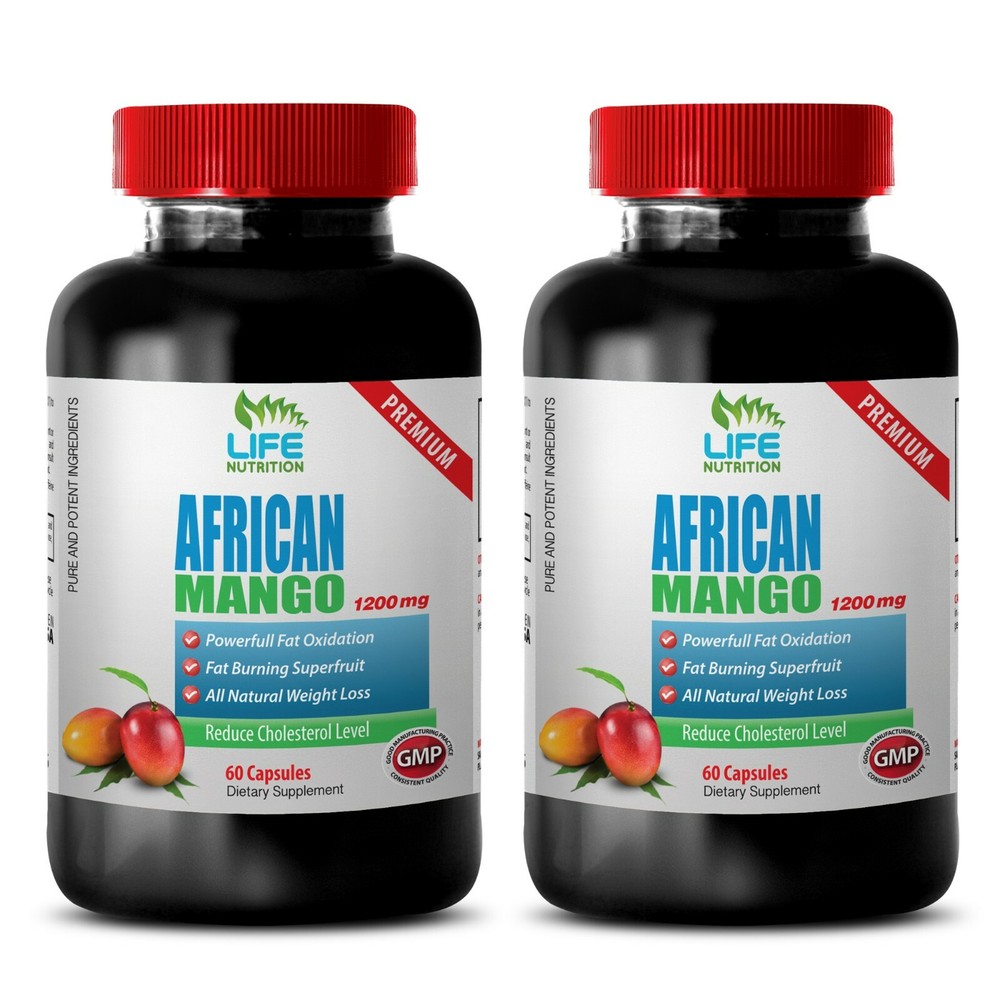 weight loss supplement - AFRICAN MANGO 1200mg - protects heart health 2 Bottles