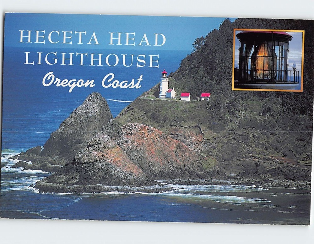 Postcard Heceta Head Lighthouse Oregon Coast