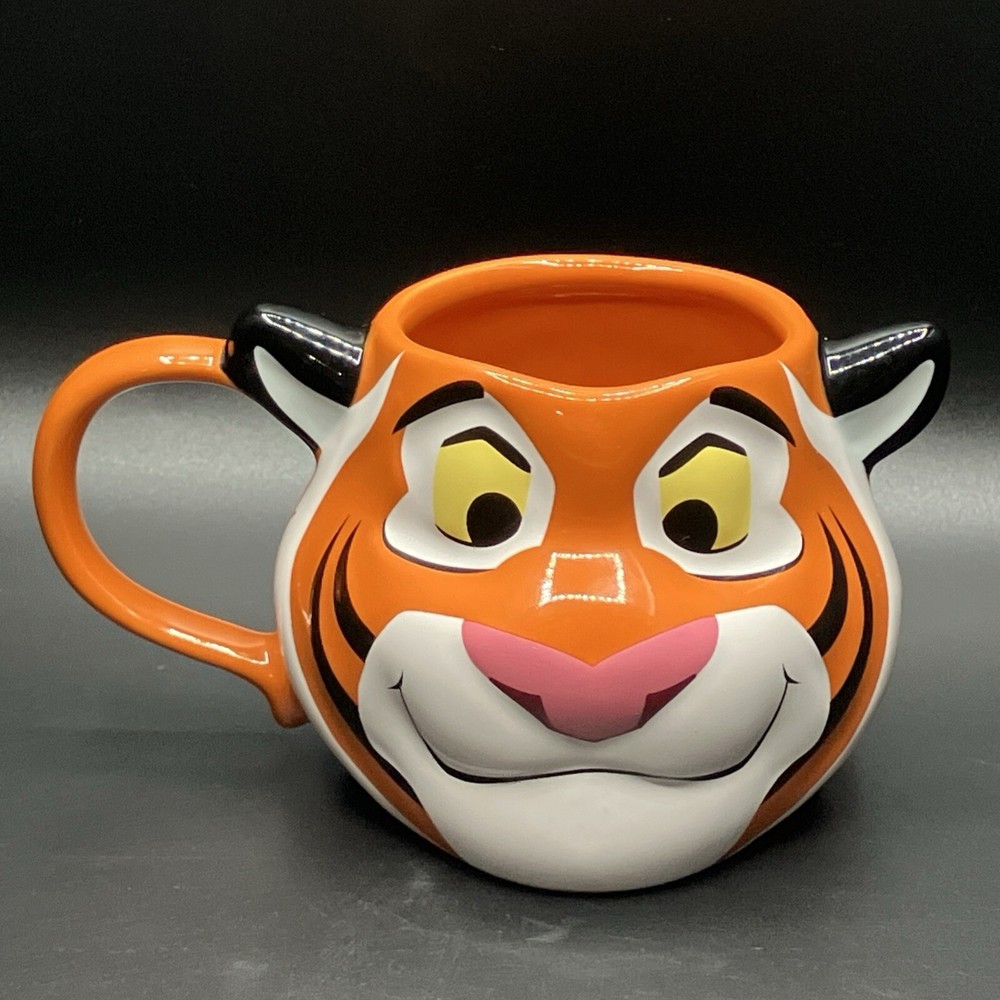 Disney Aladdin Rajah Tiger Authentic Ceramic Coffee Mug Figural Colorful